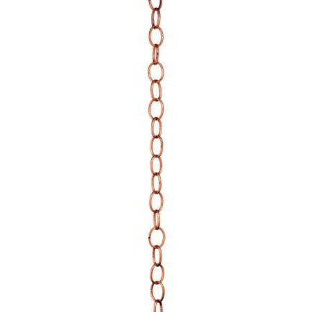 GOOD DIRECTIONS Good Directions Small Single Link Rain Chain, Polished Copper 485P-8